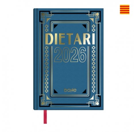 Dohe Dietario Anual Cuarto en Catalan - Dia Pagina - Fabricado en Geltex con Carton Contracolado - TamaÃ±o 15x21cm - Colores Surtidos Aleatorios