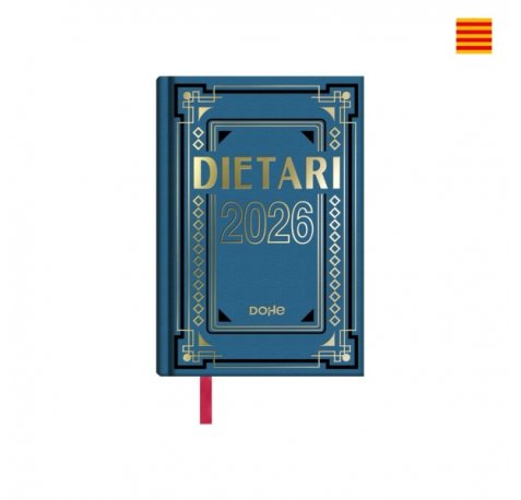 Dohe Dietario Anual Octavo en Catalan - Dia Pagina - Fabricado en Geltex con Carton Contracolado - TamaÃ±o 11.5x16.6cm - Colores Surtidos Aleatorios