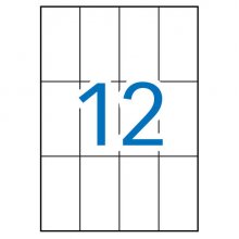 Apli Etiquetas A5 Blancas 70.0 x 37.0mm 15 Hojas
