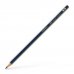 Faber-Castell Goldfaber 1221 Lapiz de Grafito 2B - Alta Calidad - Resistente a la Rotura - Cuerpo en Azul y Rayas Doradas (12 uds)