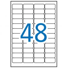 Apli Etiquetas Blancas de Seguridad 45.7 x 21.2mm 10 Hojas