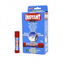 Instant Classic Barra de Pegamento 10grs - Apto para Uso Infantil y/o Domestico - Lavable - Sin Disolventes (24 uds)