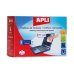 Apli Toallitas de Limpieza para Equipos Electronicos - Propiedades Antiestaticas - Incluye 20 Sobres con Toallita Humeda y Seca - sin Alcohol