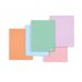 Ancor Classic Stripes Cuaderno Espiral Tamaño Folio Cuadriculado 4x4mm - 80 Hojas 90gr - Tapa de Plastico - Colores Pastel Surtidos (8 uds)