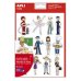 Apli Bolsa de Gomets Tematicos las Profesiones - 36 Gomets en 3 Hojas - Ilustraciones Educativas - Adhesivo Removible - Adhesivo Base Agua - Libre de Disolventes - Color Variado (5 uds)