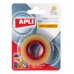 Apli Cinta Adhesiva Transparente 12mm x 33m - Resistente al Agua y a la Intemperie - Facil de Cortar y Aplicar - Ideal para Manualidades y Embalaje Transparente