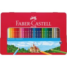 Faber-Castell Classic Colour Caja Metalica con 36 Lapices de Colores Hexagonales - Resistencia a la Rotura - Colores Surtidos