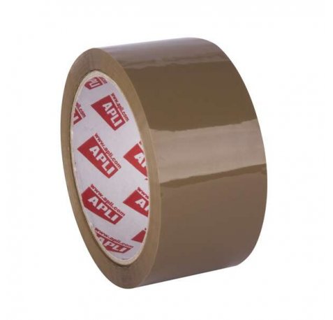 Apli Precinto Acrilico Marron - PP - Brillante - 48 mm x 66 m 25 ?m (36 uds)