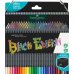 Faber-Castell Black Edition Pack de 100 Lapices de Colores - Mina Supersuave - Madera Negra - Ideales para Dibujo sobre Papel Claro, Oscuro y de Colores - Colores Surtidos