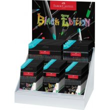 Faber-Castell Black Edition Expositor con 44 Estuches Surtidos de Lapices de Colores - Mina Supersuave - Madera Negra - Ideales para Dibujo sobre Papel Claro, Oscuro y de Colores - Colores Surtidos