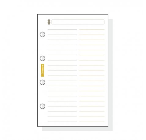 Finocam C154 Recambio Telefonico para Agendas Classic - Formato 601 - 56x89x5mm - Color Blanco