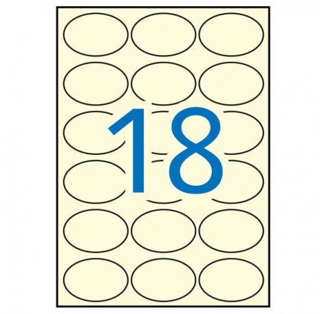 Apli Etiquetas Crema Permanentes 63.5 x 42.3mm 20 Hojas