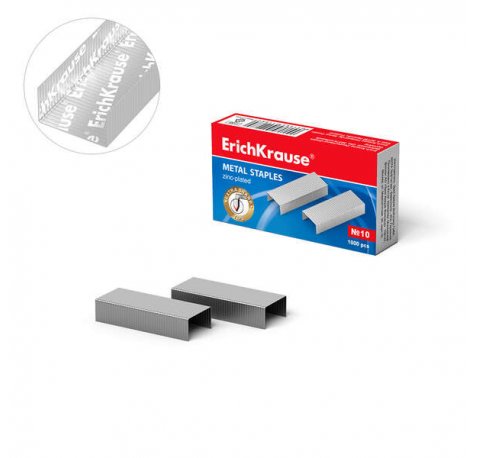 Erichkrause Grapas ? 10 - 1000 Grapas - Alta Calidad y Resistencia Mejorada - Resistente a La Corrosion - Color Plateado