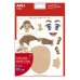 Apli Gomets Tematicos la Cara - 144 Unidades - Desarrollados con Educadores - Ayudan a Identificar Partes de la Cara - Adhesivo Removible - Ideal para Escuelas - Adhesivo Base Agua - Libre de Disolventes - Colorido (5 uds)