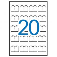 Apli Etiquetas Colgantes Imprimibles 22.0 x 35.0mm 10 Hojas