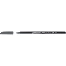 Edding 1200 Rotulador Permanente - Punta Redonda - Trazo entre 0.5 y 1 mm. - Tinta con Base de Agua - Color Gris (10 uds)
