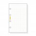 Finocam C140 Recambio para Agendas Classic - Cuadriculado - Formato 601 - 56x89x5mm - Color Blanco