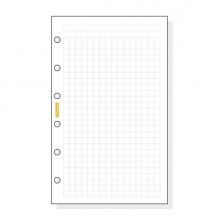 Finocam C340 Recambio para Agendas Classic - Cuadriculado - Formato 603 - 79x127x5mm - Color Blanco