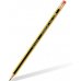 Staedtler Noris 122 Lapiz de Grafito Hexagonal con Goma - Mina HB - Resistencia a la Rotura - Sin PVC ni Latex (12 uds)