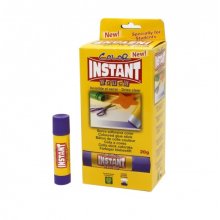 Instant Color Educa Barra de Pegamento 20grs - Apto para Uso Infantil y/o Domestico - Lavable - Sin Disolventes - Color Lila (24 uds)
