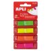 Apli Indices Adhesivos Film Zigzag 45x12mm 4 Dispensadores de 40 Indices - Faciles de Aplicar - Resistentes - Removibles - Colores Fluorescentes - Multicolor