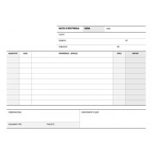 Apli Talonario Entrega 1/4 Apaisado Duplicado A-49 - Formato Apaisado - Duplicado - Numeracion Secuencial - Papel Autocopiativo - Color Blanco