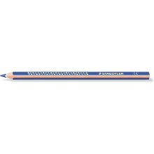 Staedtler Jumbo Noris 128 Lapiz Triangular de Color - Mina de 4mm - Resistencia a la Rotura - Diseño Ergonomico - Color Azul (12 uds)