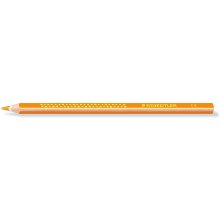 Staedtler Jumbo Noris 128 Lapiz Triangular de Color - Mina de 4mm - Resistencia a la Rotura - Diseño Ergonomico - Color Naranja (12 uds)