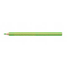 Staedtler Jumbo Noris 128 Lapiz Triangular de Color - Mina de 4mm - Resistencia a la Rotura - Diseño Ergonomico - Color Verde Claro (12 uds)