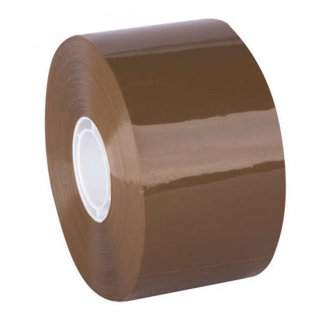 Apli Precinto Compact sin Ruido Pp Acrilico - 50mm x 132m - Grosor 28?m - Marron
