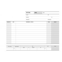 Apli Talonario Factura 1/4 Apaisado Duplicado A-64 - Papel Autocopiativo - Numeracion Secuencial - 50 Juegos por Talonario - Blanco y Amarillo