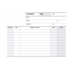 Apli Talonario Entrega 1/8 Apaisado Triplicado - 210 x 148mm - Copias Autocopiativas - Numeracion Secuencial - Papel Autocopiativo de Alta Calidad - Blanco