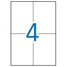 Apli Etiquetas Amarillas Permanentes 105.0 x 148.0mm 20 Hojas
