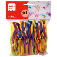 Apli Formas Goma Eva Numeros 120 U - Material Suave y Flexible - Facil de Cortar y Pegar - Ideal para Manualidades y Decoracion (5 uds)