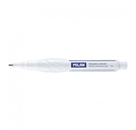 Milan Boligrafo Corrector - Punta Metalica - Capacidad 7ml (24 uds)