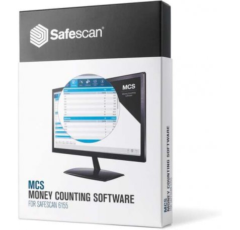 Safescan MCS Software para Conteo de Dinero - Compatible con Safescan 2465-S, 2665-S, 2685-S, 2865-S, 2985-SX, 2995-SX, 1450, 6165 y 6185 - Pack Retail