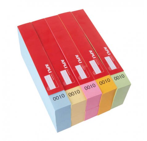Apli Tira de Rifa Lluminetas 0000-9999 - 980mm de Longitud - Numeracion Clara y Legible - Facil de Cortar - Ideal para Eventos y Sorteos - Amarillo