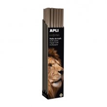 Apli Rollo de Papel Kraft - 70gr - Fibras Naturales - Alta Resistencia - Homogeneidad de Color - Ideal para Embalajes y Manualidades - Color Marron
