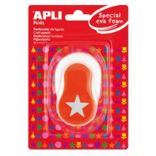Apli Perforadora Estrella - Figura de 25.4mm - Perfora Papel, Carton, Cartulina y Goma Eva de Hasta 2mm - Deposito de Facil Apertura - Doble Uso - Ideal para Manualidades y Decoraciones - Color Blanco Apli Perforadora Estrella - Figura de 25.4mm - Perfora Papel, Carton, Cartulina y Goma Eva de Hasta 2mm - Deposito de Facil Apertura - Doble Uso - Ideal para Manualidades y Decoraciones - Color Blanco