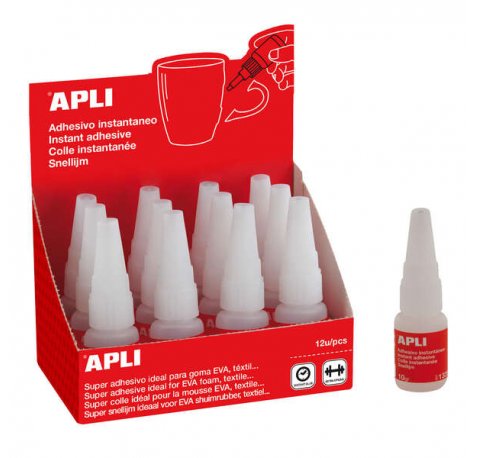 Apli Super Adhesivo Instantaneo 10g - Secado Rapido - Formula Resistente - Transparente