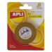 Apli Cinta Adhesiva Doble Cara 7mm x 10m - Facil de Cortar y Aplicar - Adhesion Fuerte y Duradera - Transparente Transparente