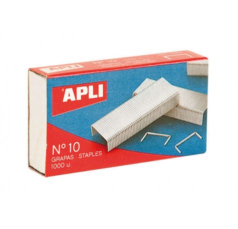 Apli Grapas Galvanizadas Plata Brillante - Ø 0.53mm - Precisas y Duraderas