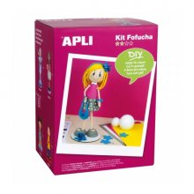 Apli Kit de Manualidades Fofucha Eva - Todo Incluido - Instrucciones Visuales - Nivel Medio