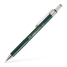 Faber-Castell TK-Fine 9713 Portaminas - Mina HB - Trazo 0.5mm - Goma de Borra Integrada