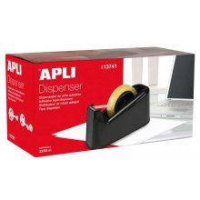 Apli Porta Cinta Trade - para Rollos de 33 y 66 - Facil de Usar y Transportar - Negro