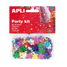 Apli Bolsa de Confeti con Forma de Flor - Ideal para Fiestas y Manualidades - Colores Surtidos