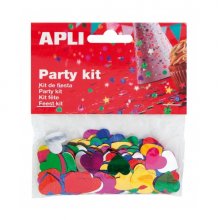Apli Bolsa de Confeti Corazon Metalizado - Ideal para Fiestas y Celebraciones - Colores Surtidos