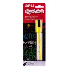 Apli Rotulador de Tiza Liquida - Punta Redonda de 5.5mm - Facil de Borrar con Paño Humedo - Secado Rapido y Uso Sencillo - Base Agua Libre de Toxicos Apli Rotulador de Tiza Liquida - Punta Redonda de 5.5mm - Facil de Borrar con Paño Humedo - Secado Rapido y Uso Sencillo - Base Agua Libre de Toxicos