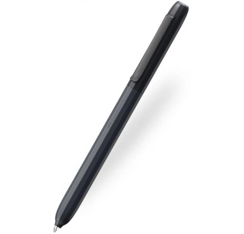 Faber-Castell Avori Boligrafo de Mecanismo Giratorio XB - 92% de Plastico Reciclado - Clip Metalico Solido - Color Negro