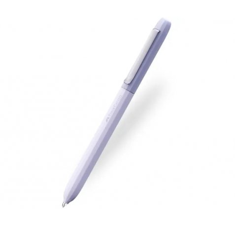 Faber-Castell Avori Boligrafo de Mecanismo Giratorio XB - 92% de Plastico Reciclado - Clip Metalico Solido - Color Lavanda